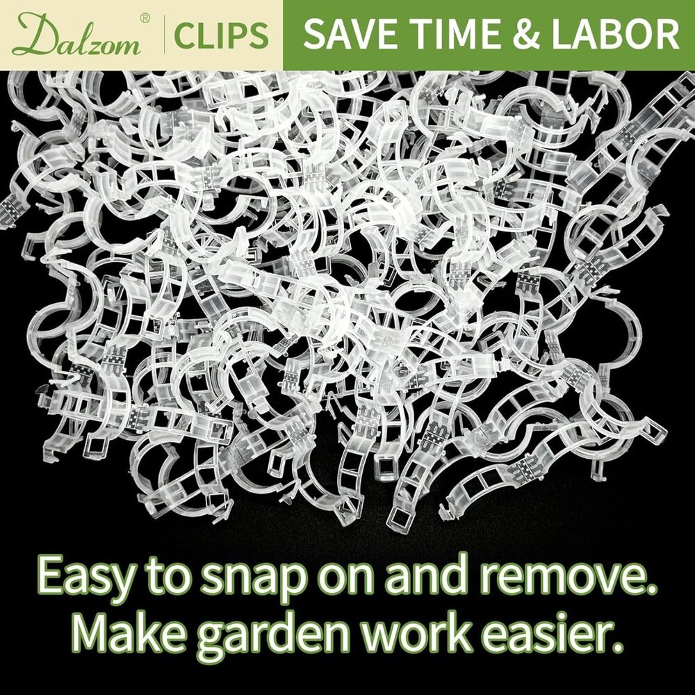300Pcs Tomato Clips, Plastic Trellis Clips Plant Support Clips, Plant Clips for - Picture 4 of 7